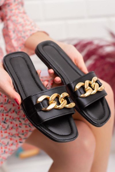 Moda Frato Papuci Smt Chain pentru damă Papuci pentru exterior și acasă