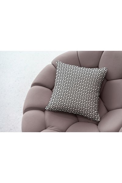 Ahsen Dekoratif Modern Patterned Striped Themed DIGITAL PRINTING Luxury Velvet 4-piece Cushion Cover Set...