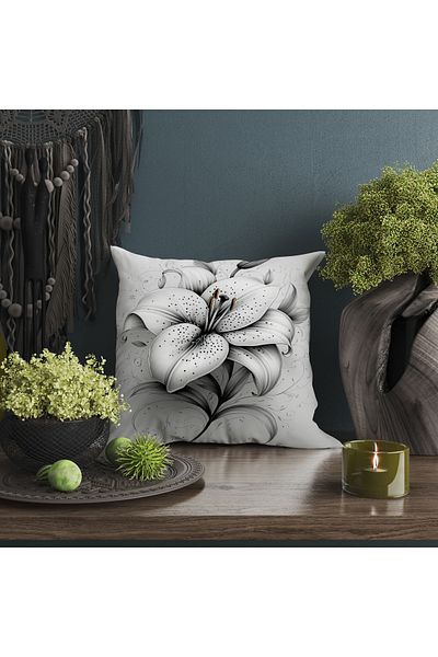 Ahsen Dekoratif Modern Stylish Aesthetic Themed Digital Printed Luxury Velvet 4-Piece Throw Pillow Cover Set