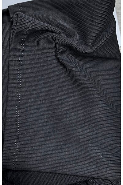 MELOOX Detailed Ribbed Yoga Fitness Leggings Set