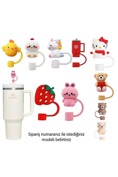 Kelira Quencher Compatible Unicorn Accessory / Straw Protector / Silicone Straw Tip Cover / 10mm Straw Compatible