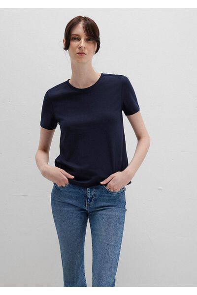 Mavi Μπλουζάκι Lacivert Basic Slim Fit / Dar Kesim 1613406-86623