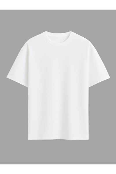 WAMOSSALAPLI Oversize Fit Kalın Dokulu Siyah Tsirt