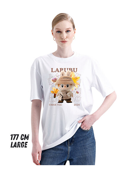 pxm Dtf Printed Regular Fit Unisex T-Shirt - Labubu for Adults - Created by A...