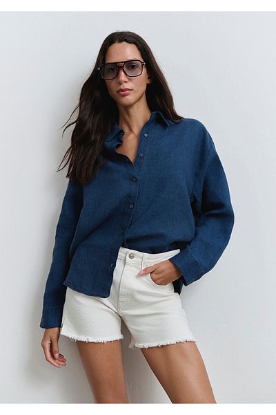 Mavi Heidi 90S Off-White Jean Shorts 1410057-90426