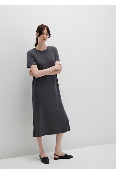 Mavi Tencel Tm Modal Anthracite Midi Dress 1310777-70095