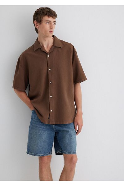 Mavi Καφέ πουκάμισο Oversize / Wide Cut 0210679-89330