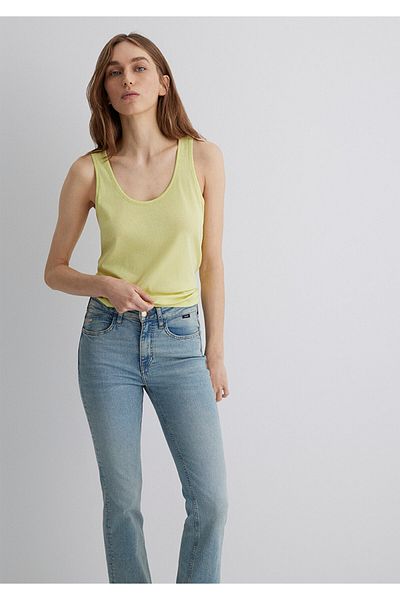 Mavi Жълта тениска Slim Fit / Slim Cut 1613211-71309