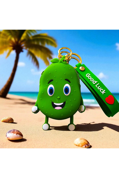 LOVELOTUS محفظة سيليكون لسلسلة المفاتيح وحقيبة اليد (مع شكل الصبار)