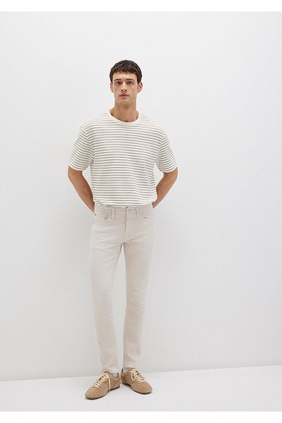 Mavi Jake Ecru Comfort Gabardine Trousers 0042222763