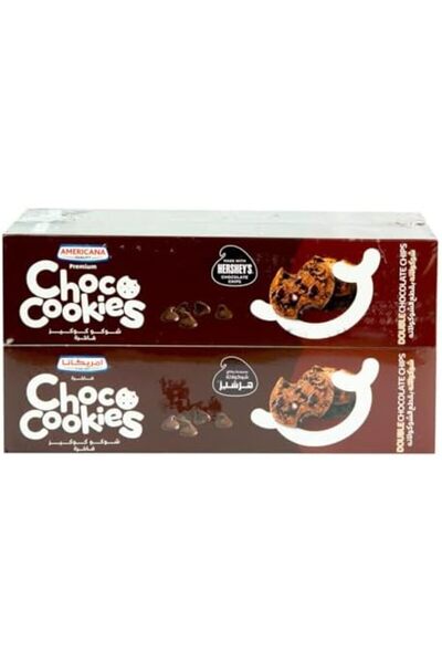 CHOCOLATTE كعكات أمريكانا كوكيز الشوكولاتة برقائق الشوكولاتة المزدوجة من هيرش...