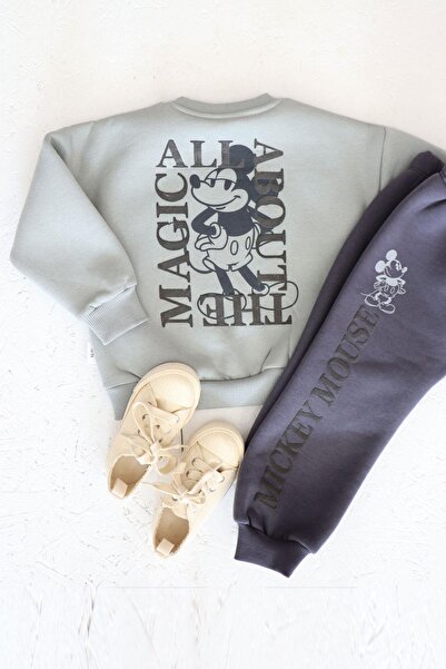 Monila Boy's Printed Raised 3 Thread Fabric Bottom Set