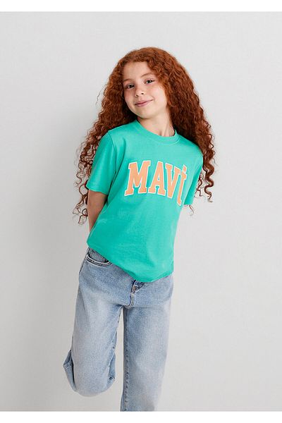 Mavi Logo Printed Green T-Shirt Regular Fit / Regular Fit7610109-71724