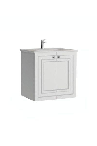 Creavit Lavabo Dolabı Kapaklı 60cm Mat Beyaz