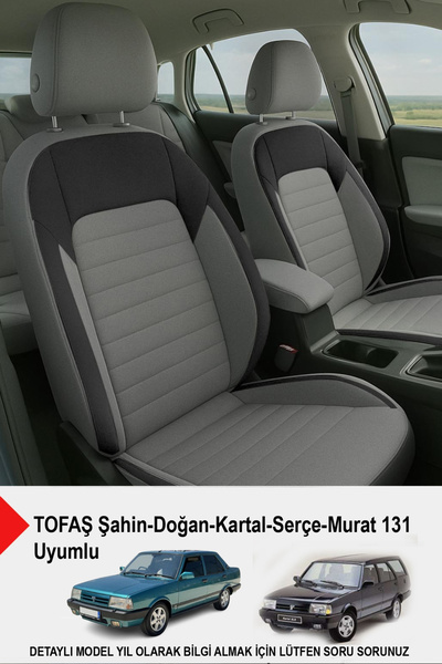 GM-DESIGN غطاء مقعد السيارة Mocha Taytüyü (متوافق مع TOFAŞ Eagle-Hawk-Doğan-Serçe-Tempra)