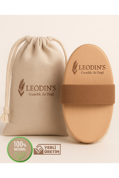 LEODİNS %100 Doğal At Kılı Selülit Fırçası – Batık, Çatlak Ve Selülit Karşıtı Kuru Fırçalama Peeling Fırçası