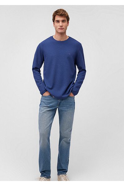 Mavi Тъмносиня базова тениска с дълъг ръкав Slim Fit / Slim Fit 065755-70722
