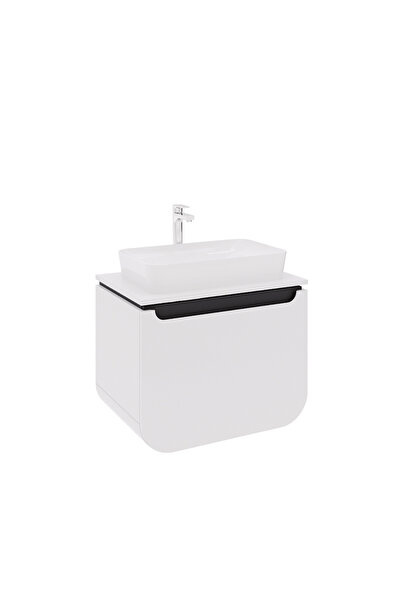 Creavit Pion Plus Lavabo Dolabı 70 cm Mat Beyaz - Antrasit