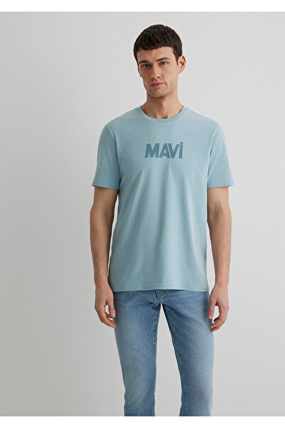 Mavi Logo Baskılı Tişört Slim Fit / Dar Kesim 066846-70838