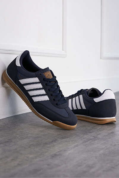 Nstil Unisex Orthopedic Laci Sports Shoes Striped Lace up Low Non-Slip Sole Lightweight Walking Sneaker 1595