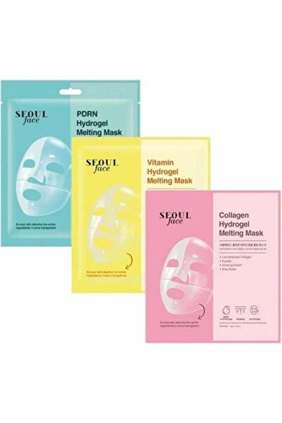 Dermal PDRN Vitamin ve Kolajen Eriyen Şeffaflaşan Nemlendirici Melting Yüz Ma...