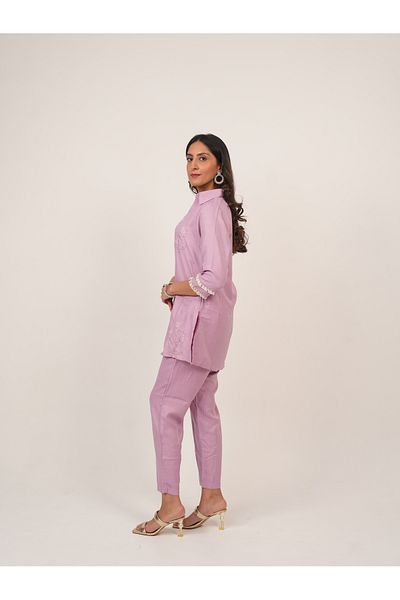 Lehar Blush Petals Embroidered Co-Ord Set