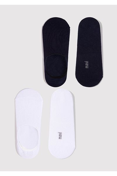 Mavi 2 Pack Black and White Ballerina Socks 092594-620