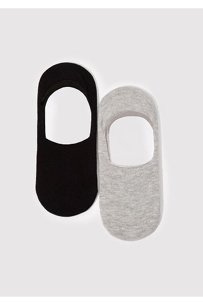 Mavi 2 Pack Gray Black Ballerina Socks 198484 -900