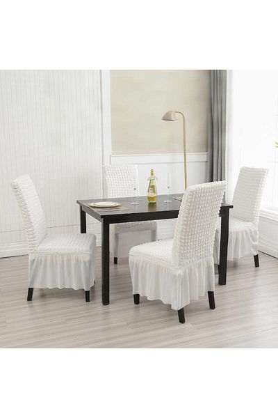 Generic 4 Pieces Of Bubble Yarn Chair Cover