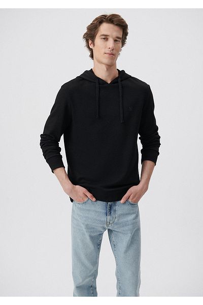 Mavi Hanorac negru cu glugă 065779-900