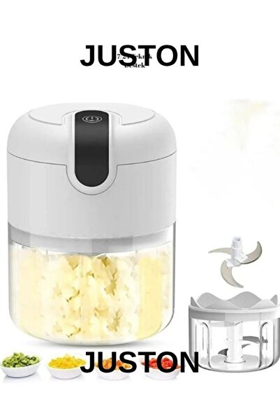 Genel Markalar Juston Şarjlı 3 Bıçaklı Pratik Mini El Rondosu 250ml