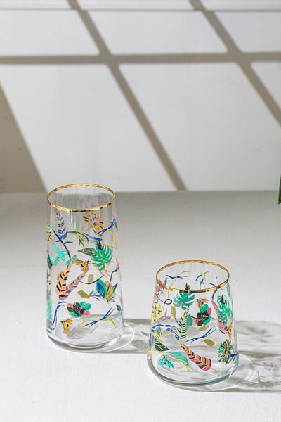 Rakle Rio Gold Set of 4 Soft Drink Glasses 520 Cc
