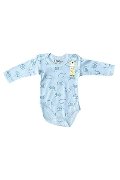 Necix's HELLO PRINTED ZIPPERED LONG SLEEVE ZIBIN أزرق