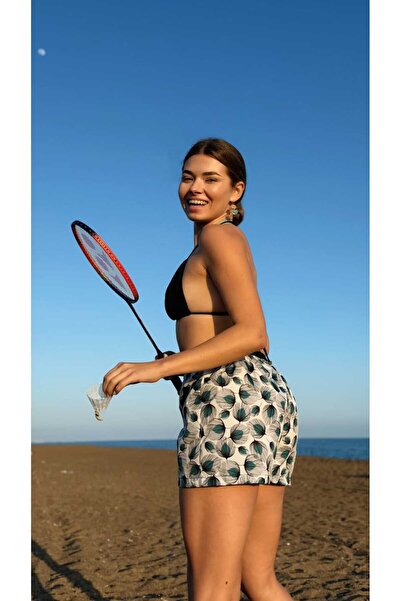 MY Wooft Summer Beachwear Pareo Swimsuit and Bikini Top Shorts