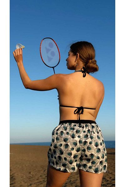 MY Wooft Costum de baie Pareo și pantaloni scurți pentru plajă de vară