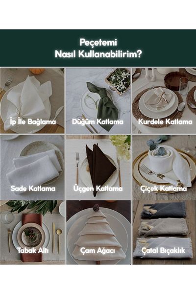 Wellstil Premium Linen Cinnamon Napkin - Set of 6 40X40