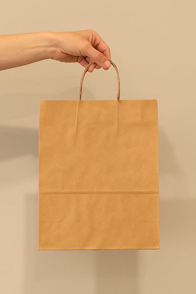 Çokaş Promosyon ΤΣΑΝΤΑ ΚΑΡΤΟΝ/ΤΣΑΝΤΑ CRAFT ΜΕ ΛΑΒΗ ΜΗΧΑΝΗΜΑΤΟΣ 32X12X41 CM (100 ΤΕΜΑΧΙΑ)