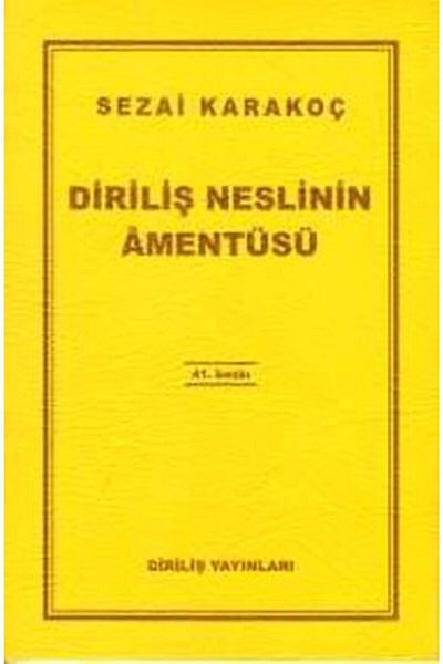Diriliş Yayınları أمين الجيل القيامة - سيزاي كاراكوك