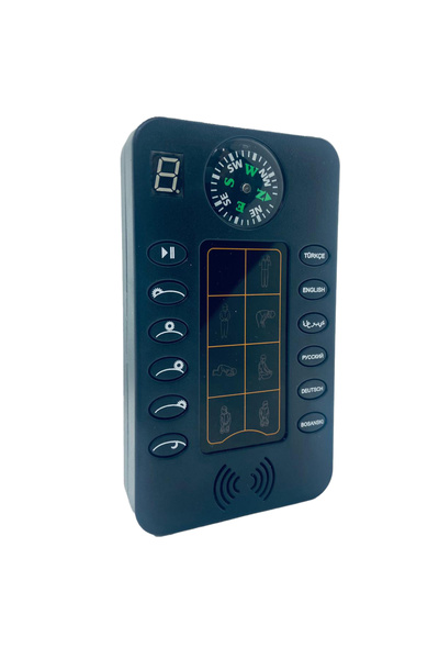 Azim Dağıtım I'M Praying - Compass Device Teaching Prayer with Sound - Supports 6 Languages ​​- Led Rekat Counts