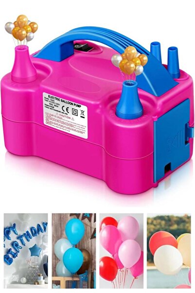 DEMPOWER مضخة نفخ البالونات الكهربائية برأس مزدوج