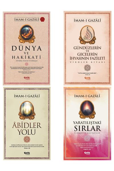 Çelik Yayınevi Imam-Gazali Abidler Path-Secrets in Creation-World and Truth-Set of 4 Days and Nights
