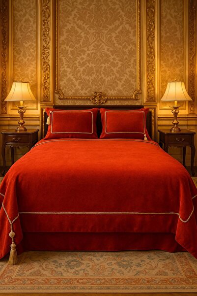 FAGEL ÇİFT KİŞİLİK ORANGE YATAK ÖRTÜSÜ