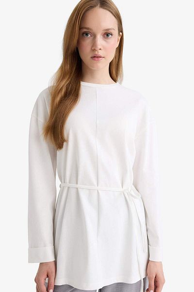 DeFacto Loose Fit Crew Neck Long Sleeve Tunic F4850Ax25Au
