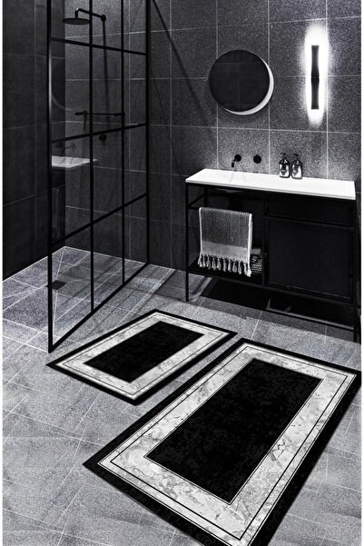 Aldora Черно-бяла противоплъзгаща се баня BB-118