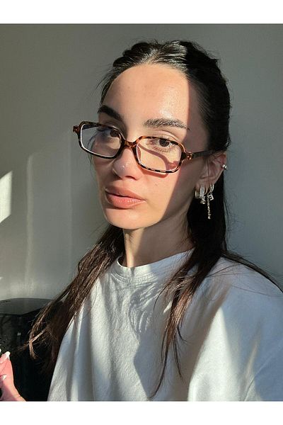 funeyes Square Leopard Rectangle Trend Miux Screen Reading Glasses Unisex 2025 Season