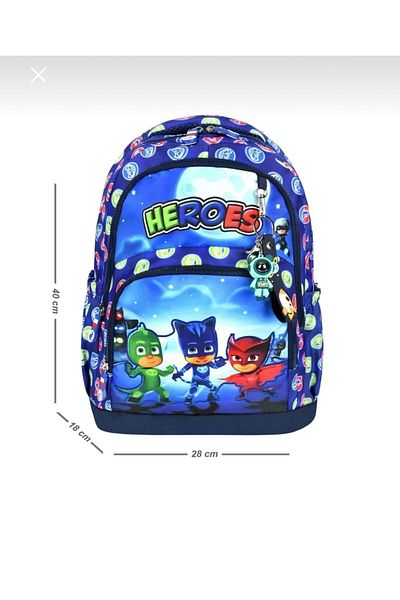 My Easy Shop School Bag Set of 3 Bag-Nutrition-Pencil Holder Keychain Gift