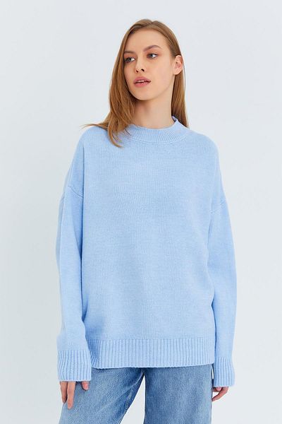 Mixray Γυναικείο πουλόβερ 6913 Model Baby Blue Casual Soft Knitwear
