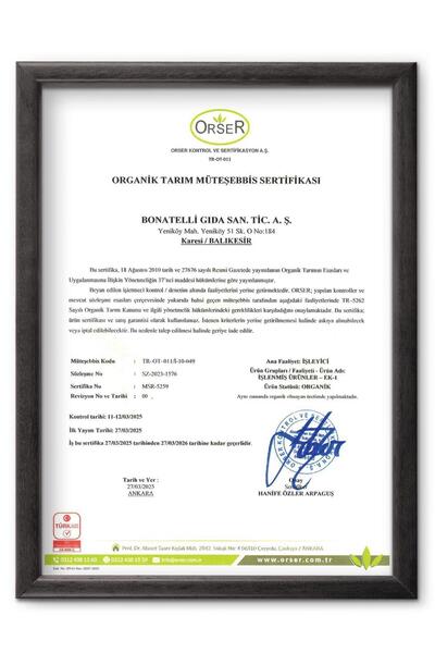 Bonatelli Organik Yeşil Mercimek Çubuk Makarna 400 G