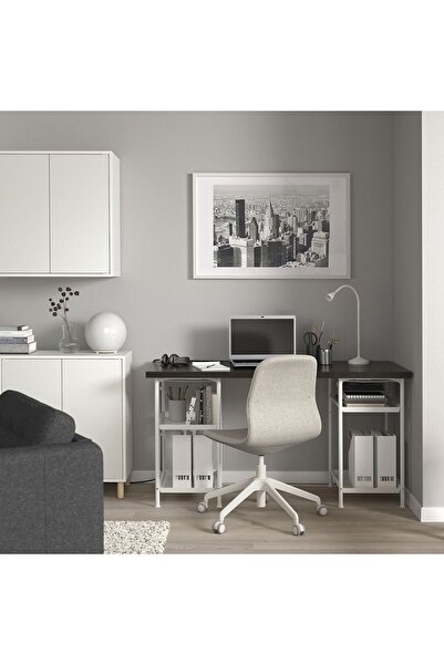 IKEA çalışma masası, venge-beyaz, 140x60 cm