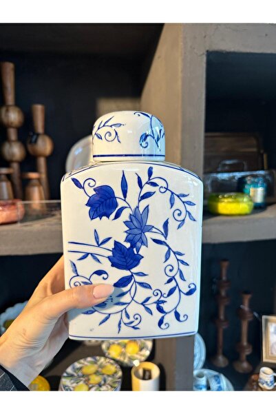 Lucky Art Çiçek desenli küp 13*10*23 cm